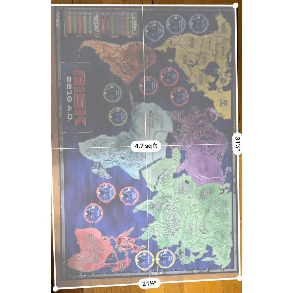 Vintage 2001 Risk 2210 A.D. Avalon Hill Futuristic Strategy Board Game Hasbro